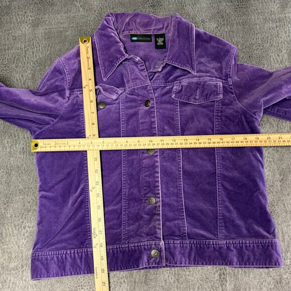 Vintage Relativity Purple Velvet Jacket - Picture 4 of 5